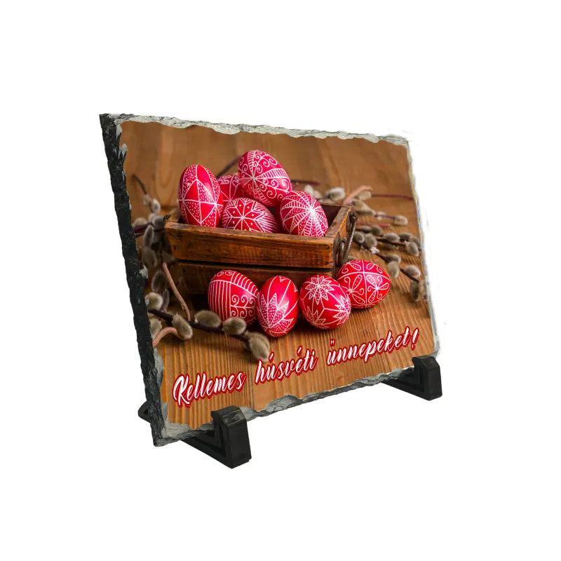 Kellemes husveti unnepeket, piatra ardezie personalizata, cu mesaj model, pa124